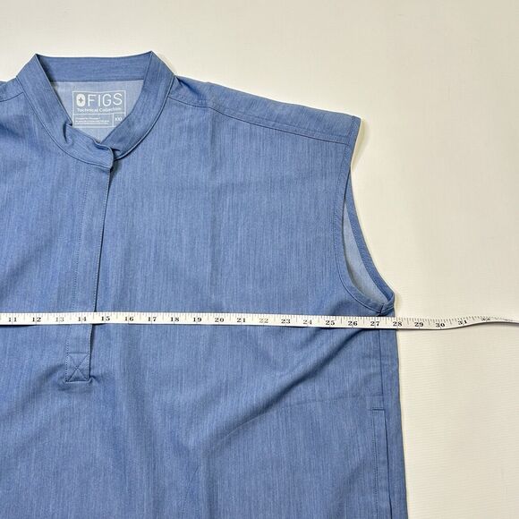 Figs Rafaela Scrub Shirt Top Womens Size XXL 2XL Blue Modern PO 1299 NEW - Picture 11 of 11